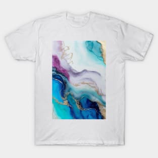 Saturated Sands - Abstract Alcohol Ink Resin Art T-Shirt